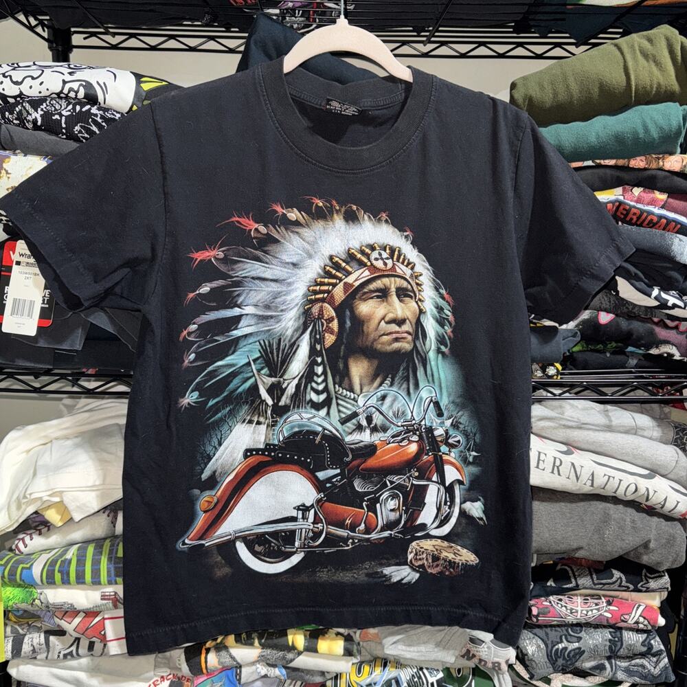 Vintage 1995 Rock Eagle Motorcycle Shirt Size Medium